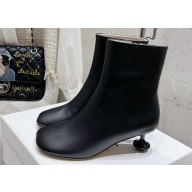 Loewe Heel 5.5cm Toy ankle bootie in nappa lambskin Black 2024