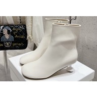 Loewe Heel 5.5cm Toy ankle bootie in nappa lambskin White 2024