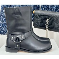 Loewe Campo Biker boot in calfskin Black 2024