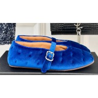 Alaia velvet ballerina flats Blue 2024