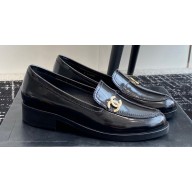 Chanel Calfskin Moccasins G45882 Brushed Black 2024