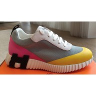 Hermes Bouncing Women/Men sneakers in satin knit and suede goatskin 04 2024