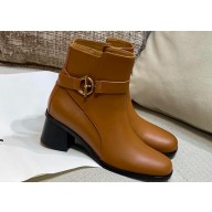 Hermes Heel 6cm Jill 60 ankle boots in calfskin Brown 2024