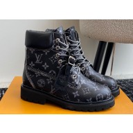 Louis Vuitton LV x Timberland 6-In High End Ankle Boots Black 2024