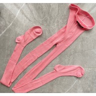 Miu Miu Ribbed knit Cotton tights MCZ480 01 2024
