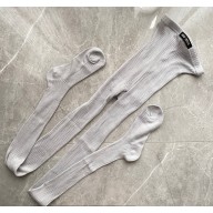 Miu Miu Ribbed knit Cotton tights MCZ480 03 2024
