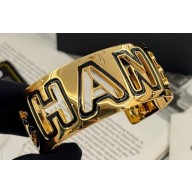 Chanel Metal & Resin Cuff Bracelet ABD664 Gold & Black 2024