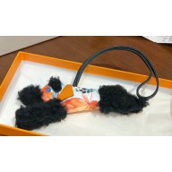 Hermes Budy charm in wool and lambskin 01 2024