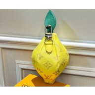 Louis Vuitton Lemon Pouch Bag Charm M81197 Yellow Monogram coated canvas 2024