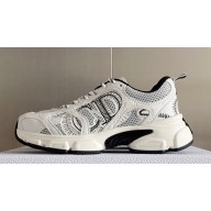 Dior Chrono Women/Men Sneakers in Mesh with Leather-Effect Panels Top Quality 01 2024
