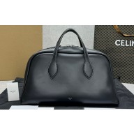 Celine Leather Bowling Bag Black