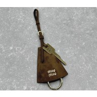 Miu Miu Leather trick 5TL514 Suede Cognac 2024