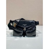 Prada Leather shoulder bag 2VH174 BLACK 2024
