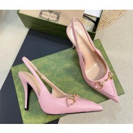 Gucci Women's Horsebit slingback pump 782408 pink 2024