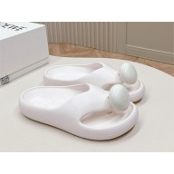 Loewe Paula's Ibiza Bubble rubber thong sandals white 2024