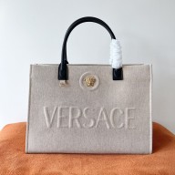 versace La Medusa Large Tote Bag white 2023