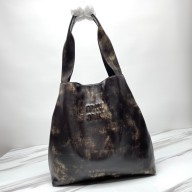 miu miu Nappa leather shoulder bag with logo sand/coffee 5bc119 2023