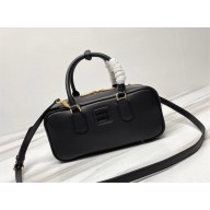 miu miu Arcadie leather bag 5bb148 black 2023