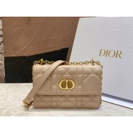 dior Miss Caro Mini Bag in Light Pink Macrocannage Lambskin beige 2023