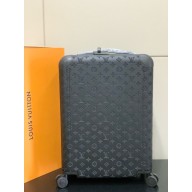louis vuitton Taurillon leather Horizon 55 suitcase m12807 black