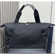 Prada Re-Nylon and leather duffel bag  Black 2VC040B 2024