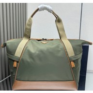Prada Re-Nylon and leather duffel bag  Military 2VC040B 2024