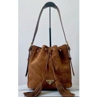 Prada Bucket  bag suede 1BE079 2024