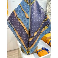 LOUIS VUITTON Denimgram confidential Square 90 blue 2025