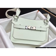 Hermes mini jypsiere bag in swift leather Pale Green with Gold/Silver Hardware (original quality+handmade)