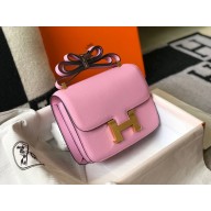 Hermes Constance Mini/MM Bag in Epsom Leather mauve with Gold Hardware