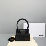 Jacquemus Le Chiquito Medium Bag black in box leather 2023