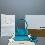 Jacquemus Le Chiquito Medium Bag tiffany blue in box leather 2023