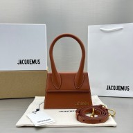 Jacquemus Le Chiquito Medium Bag brown in box leather 2023