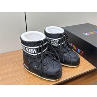 MOON Icon Low shell and faux leather snow boots black 2023