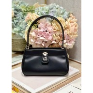 dior small key bag in black Box Calfskin 2023