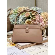 dior medium key bag in pink Box Calfskin 2023