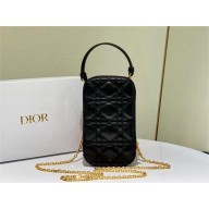 Dior Call'in Phone Holder Black Cannage Lambskin 2025