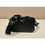 Prada Brique Saffiano leather bag 2VH173 black 2024