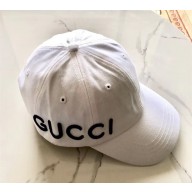 GUCCI Embroidered canvas baseball hat 478948 white