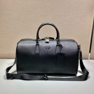 Prada Saffiano Leather Travel Bag 2VC018 black 2024