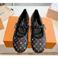 Louis Vuitton Romy Flat BallerinaTakashi Murakami black 2025