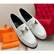 Hermes women's Faubourg loafers in calfskin 0202-2024
