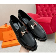 Hermes women's Faubourg loafers in calfskin 0203-2024