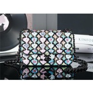 Chanel Embroidered Satin,Sequins,black Mini Classic Handbag A69900 2024