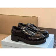Prada patent leather lace-up shoes black 1E249N 2023