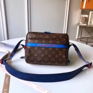 Louis Vuitton Men's Messenger Monogram Outdoor Bag M43843 BLUE