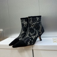 Dior Heel 6.5cm Naughtily-D Ankle Boots in Black 2023