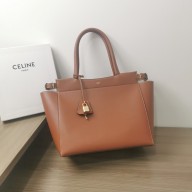 CELINE CONTI BAG in natural calfskin camel 2023