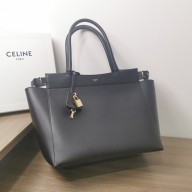 CELINE CONTI BAG in natural calfskin Black 2023