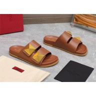 Valentino GARAVANI One Stud slip-on slides tan 2023